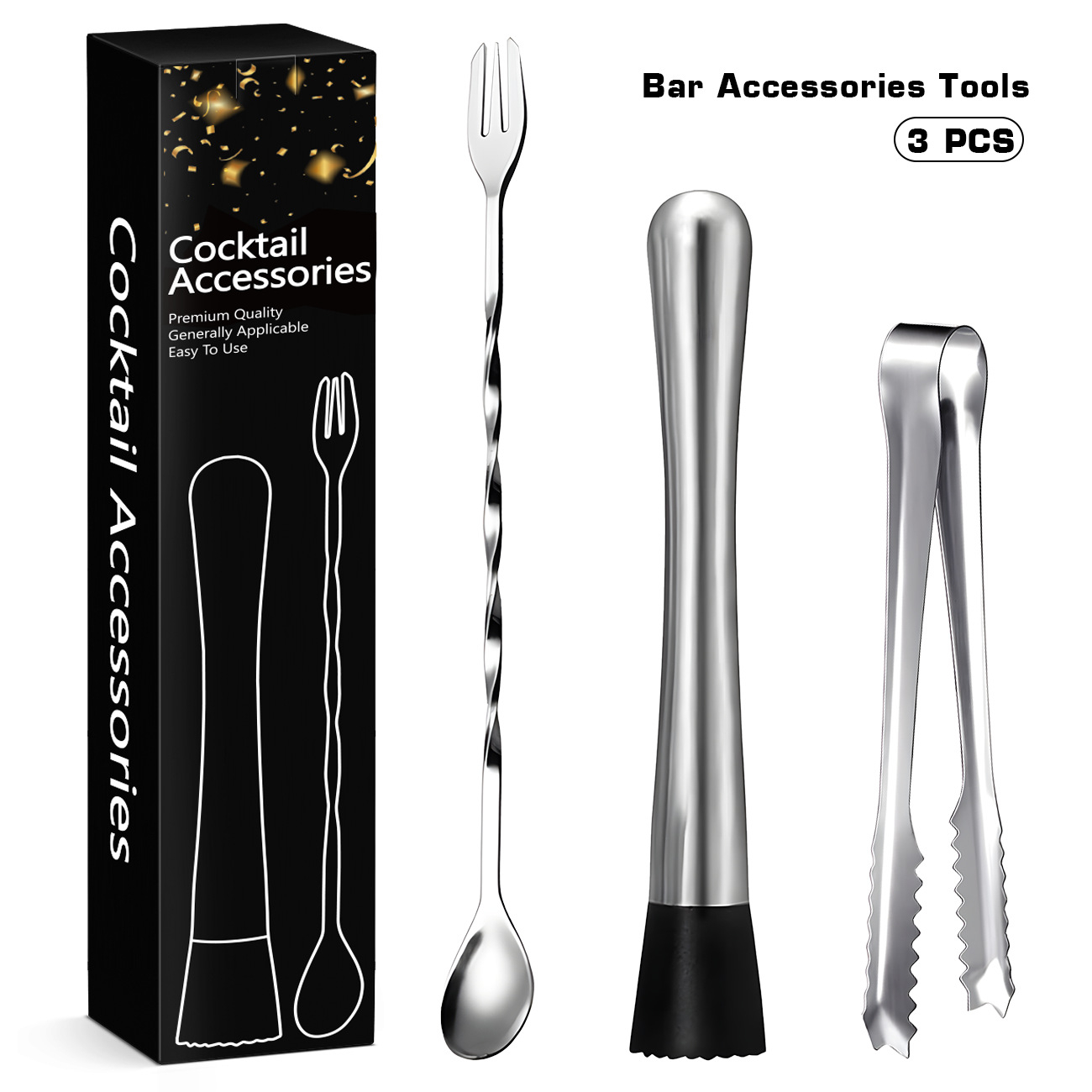 Muddler Cocktail Bar - Cocktail Muddler Bar Tool Set Stainless