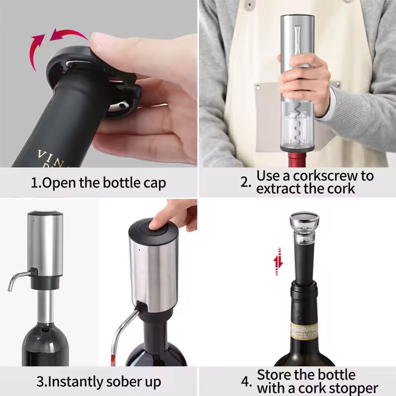 4-in-1 Rechargeable Electric W - огляд і ціна Wine Opener Electric