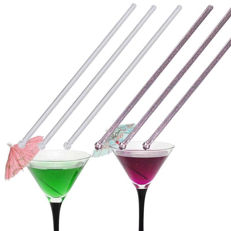 100Pcs Transparent Cocktail Dr - огляд і ціна Muddler Cocktail Bar