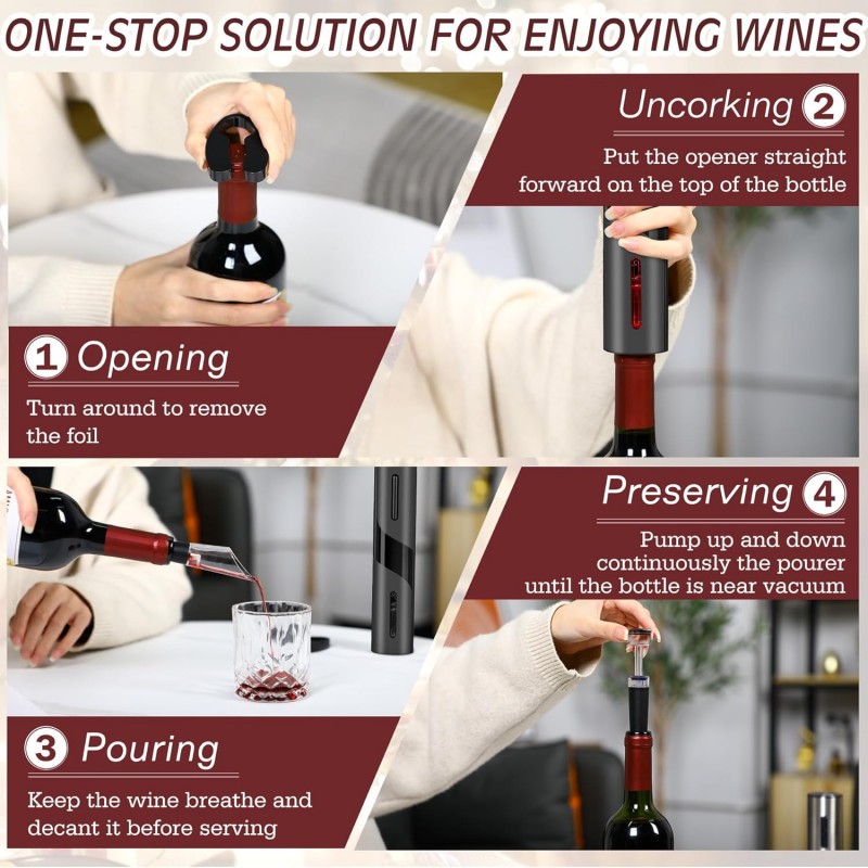 Rechargeable Multifunction Ele - огляд і ціна Wine Opener Electric