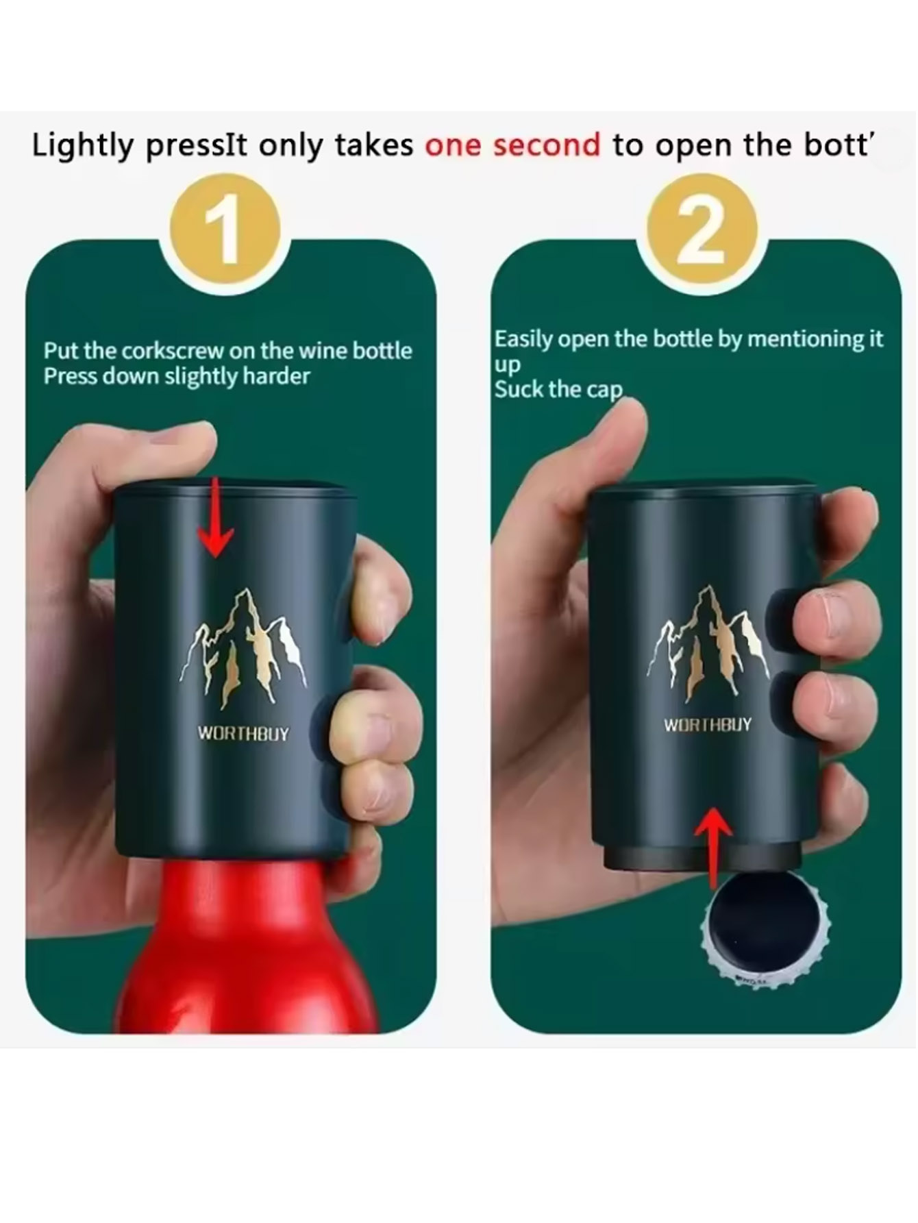1Pcs Automatic Beer Bottle Ope - огляд і ціна Wine Opener Electric