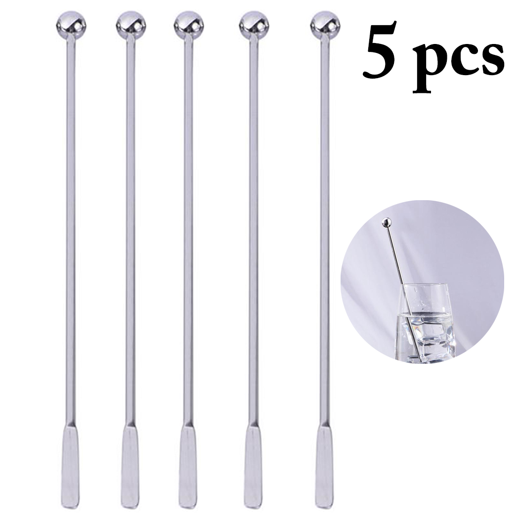 5Pcs/Set Creative 19cm Stainle - огляд і ціна Muddler Cocktail Bar