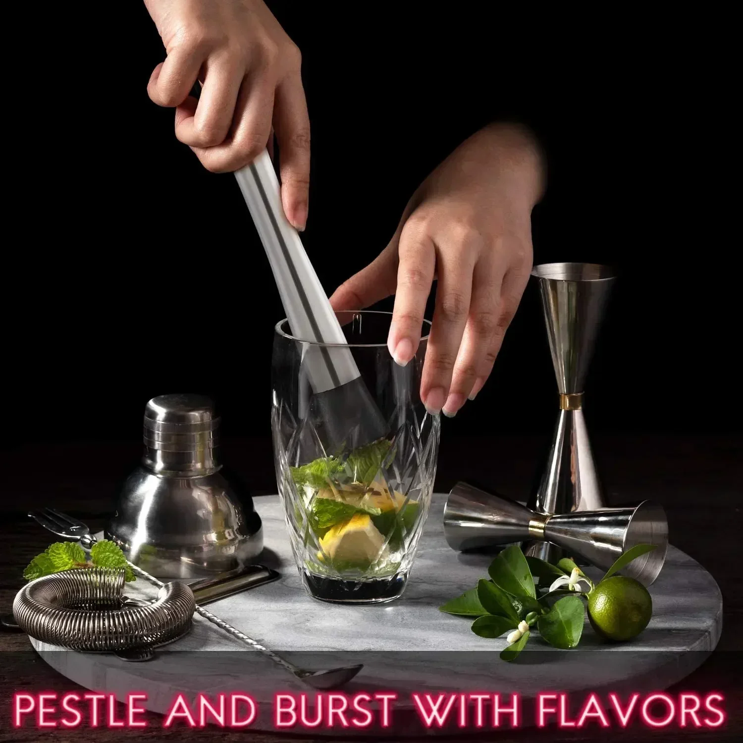 Stainless Steel Cocktail Muddl - огляд і ціна Muddler Cocktail Bar