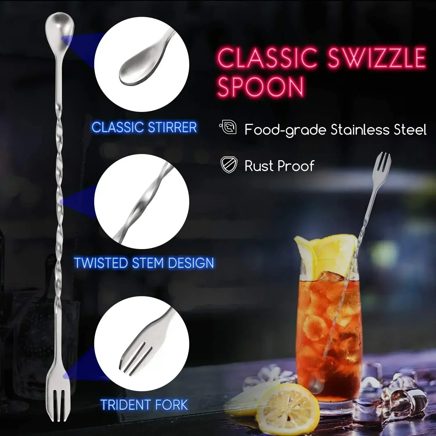 Stainless Steel Cocktail Muddl - огляд і ціна Muddler Cocktail Bar